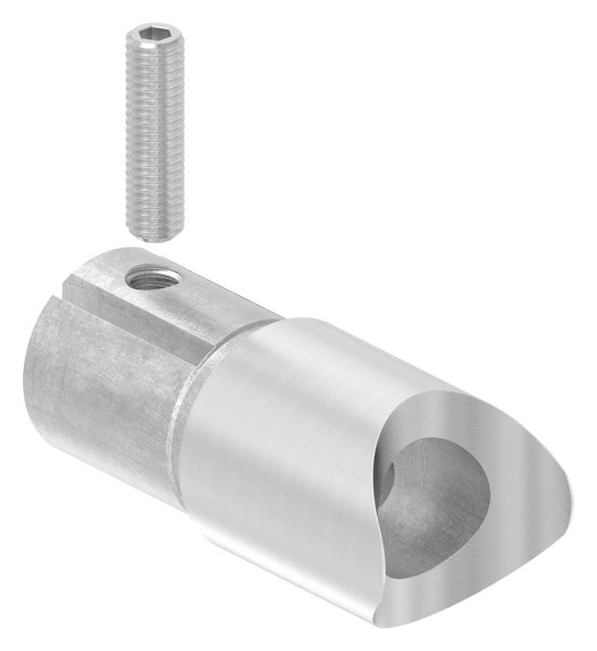 Anschlussstueck 90° fuer Rundrohr Ø 33-7x2-0 mm V2A-11-3386.4-STUeCK