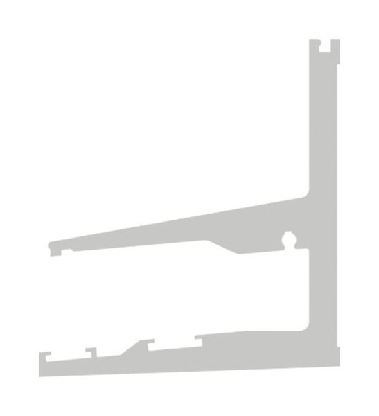 Vordachprofil eleganza canopy- L=1405mm- E4-EV1-88-11VDE-1400.ALU