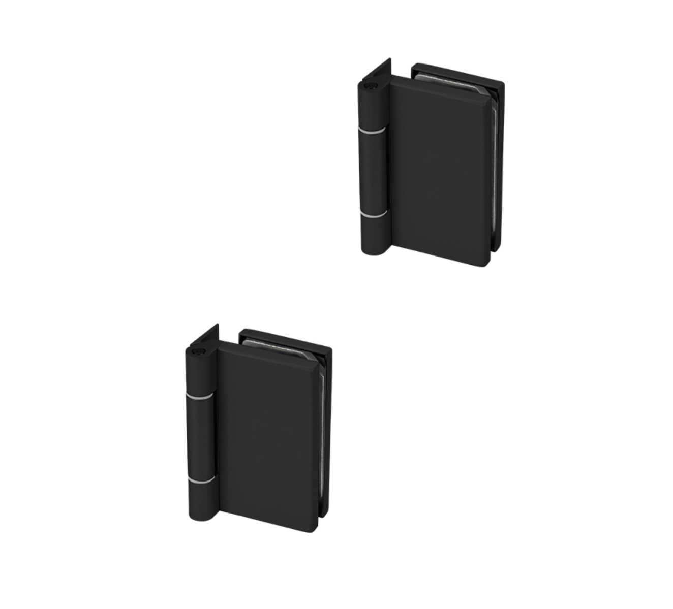 Glastuerscharnier Aluminium schwarz fuer Glas 6-10 mm- max- 50 kg-89-11GSBLACKD816S-A.4