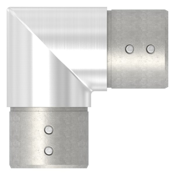 Verlaufsecke 90° - horizontal - fuer Nutrohr Ø 48-3 mm - V4A-12-2319.1