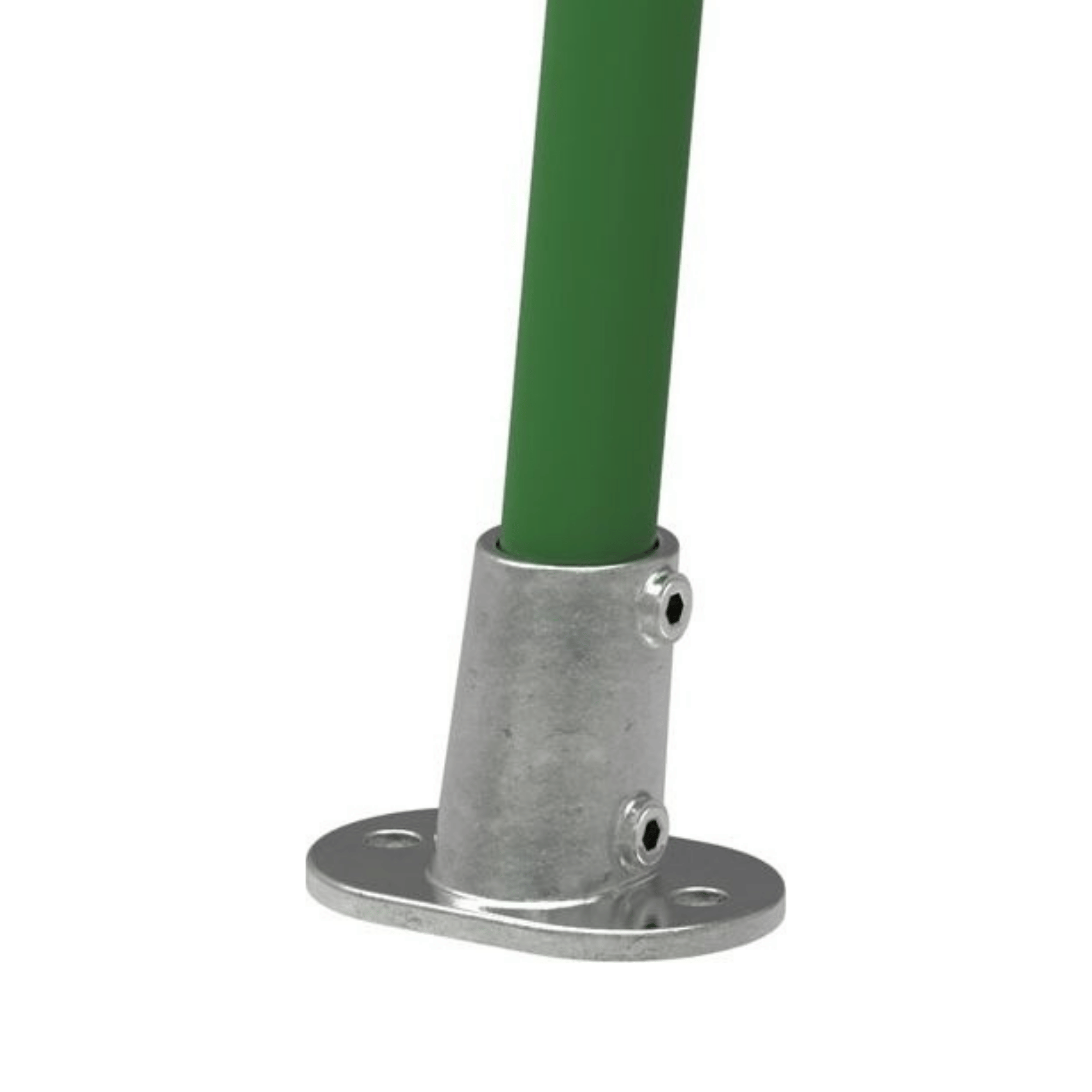 Rohrverbinder - Fussplatte oval 3-11° Neigung - 152B34 - 33-7 mm - 1- - Feuerverzinkt u. Elektrogalvanisiert-152B34