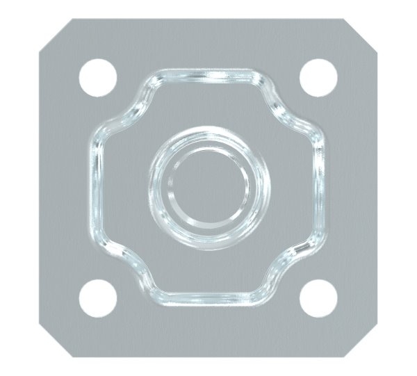 Torband M24 verstellbar mit Befestigungsplatte Stahl -Roh- S235JR-30-3536.7