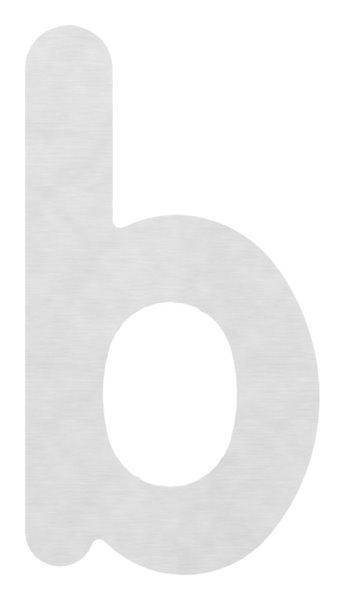Buchstabe b - gross - Masse- 200 mm x 300 mm - V2A-11-8075.4